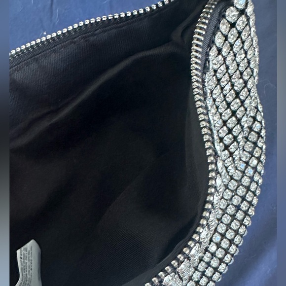 Mini bag shine black and silver - Picture 3 of 4